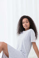 Mey Nachthemd Korte mouw ZZZleepwear Dames 16450 437 stone grey melange Foto 17303