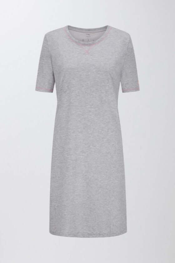 Mey Nachthemd Korte mouw ZZZleepwear Dames 16450 437 stone grey melange Foto 17304