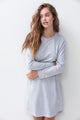 Mey Nachthemd Lange Mouw ZZZleepwear Dames 16490 437 stone grey melange Foto 17305