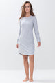 Mey Nachthemd Lange Mouw ZZZleepwear Dames 16490 437 stone grey melange Foto 17308