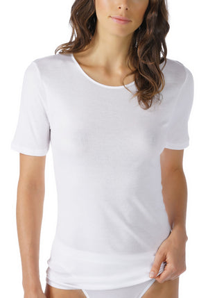 Mey Noblesse Shirt korte mouw Dames 26807 1 weiss Foto 6003