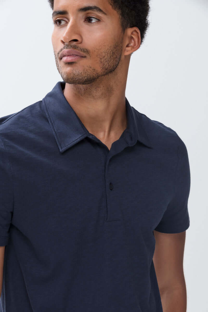 Mey Polo Shirt Pretoria Heren 30010 668 yacht blue Foto 17461
