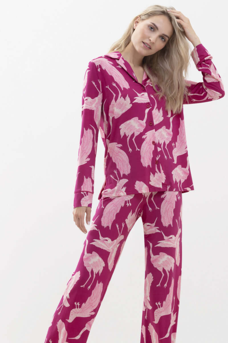 Mey Pyjamabroek Lovestory Kyra Dames 16310 26 cosmo pink Foto 17969