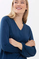 Mey Shirt Alena Lange Mouw Dames 17162 75 ink blue Foto 24353