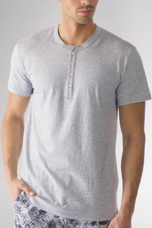 Mey Shirt Homewear korte mouw Heren 61554 620 light grey melange Foto 5943