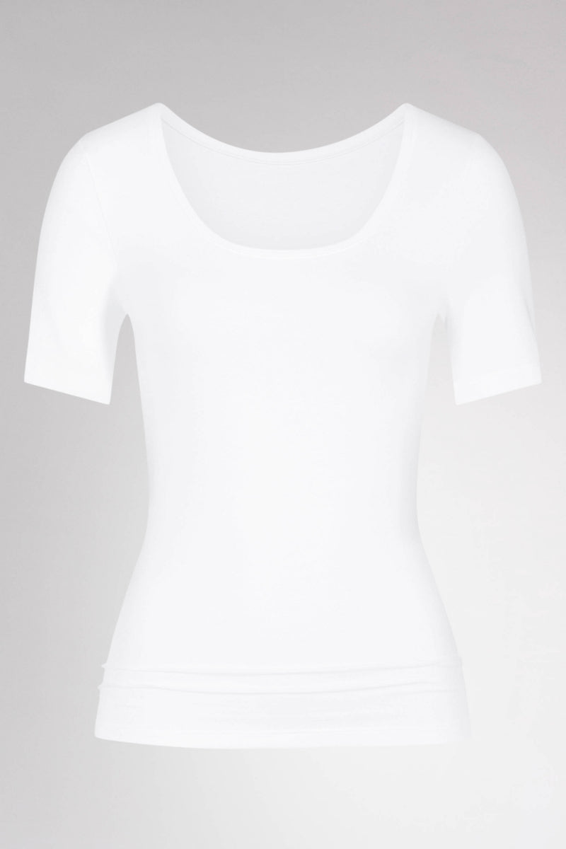 Mey Shirt Korte Mouw Organic Dames 26815 1 weiss Foto 6019