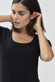 Mey Shirt Korte Mouw Organic Dames 26815 3 schwarz Foto 6023