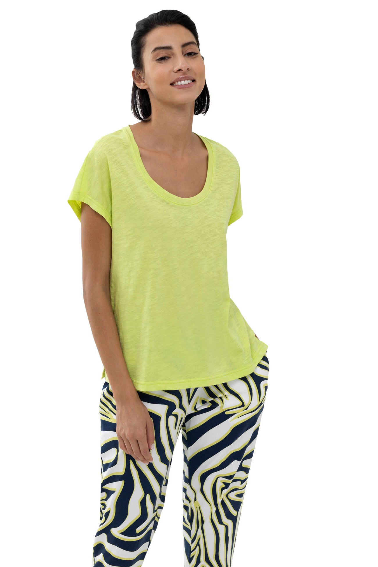 Mey Shirt Korte Mouw Soraya Dames 17512 382 limoncello Foto 30881