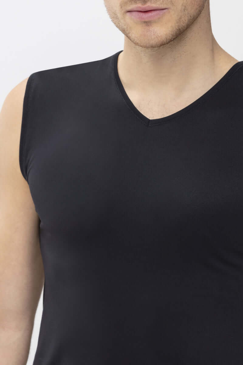 Mey Shirt V-Hals zonder mouw Software Heren 42537 123 schwarz Foto 5805