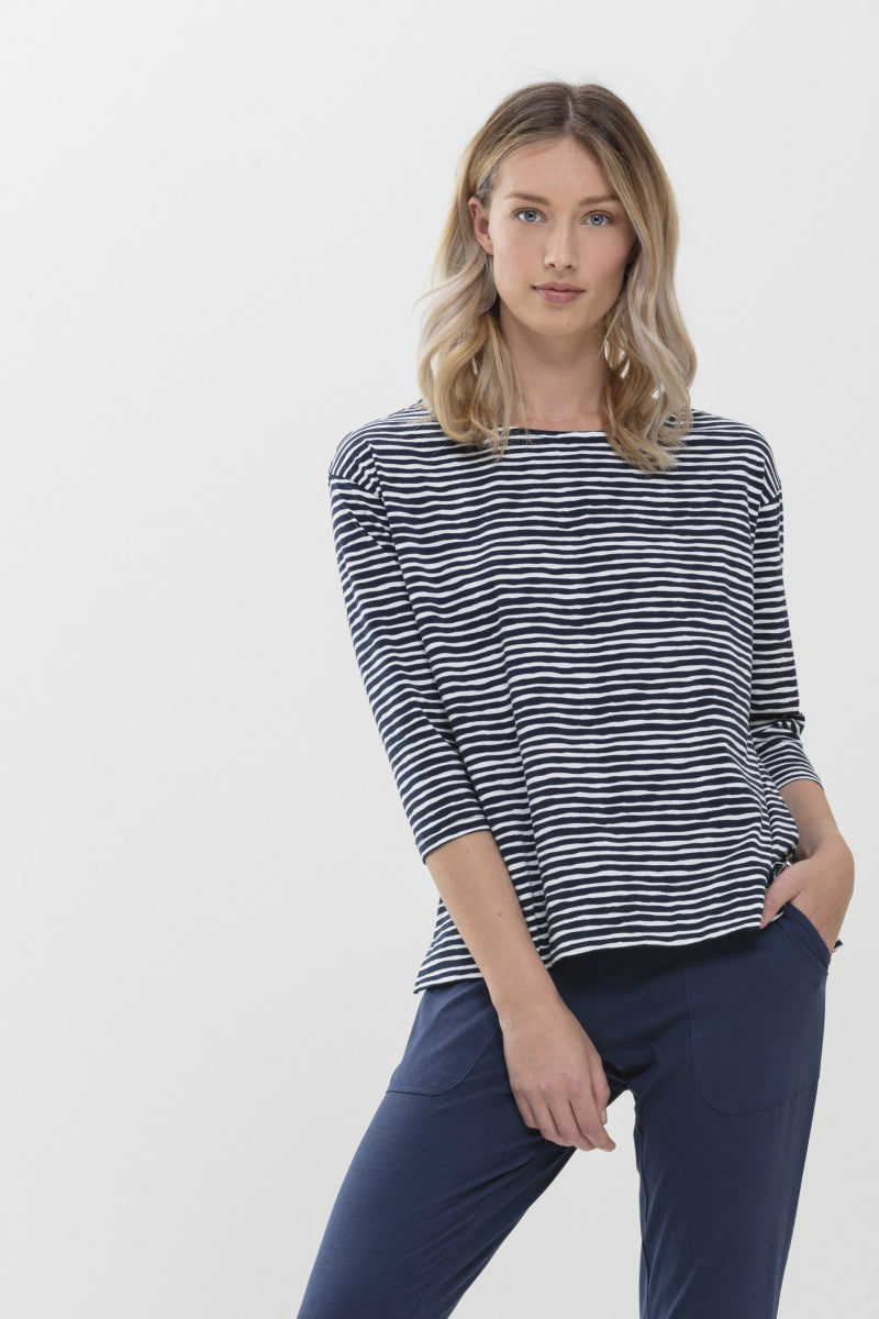 Mey Shirt ¾ Mouw Night2Day Abbi Dames 16120 233 new blue Foto 17789