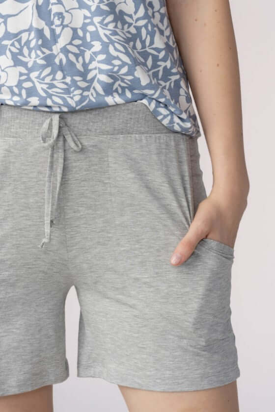 Mey Shortje Sleep & Easy Viviana Dames 16018 519 hell graumelange Foto 17117