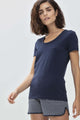 Mey T-Shirt Korte Mouw Night2Day Demi Dames 16824 408 night blue Foto 16752