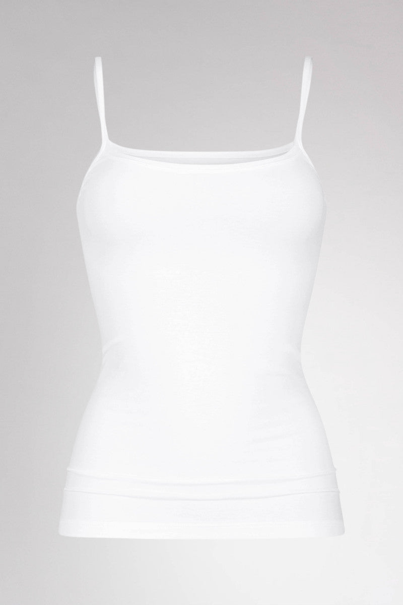 Mey Top met spaghettibandjes Organic Dames 25815 1 weiss Foto 5973