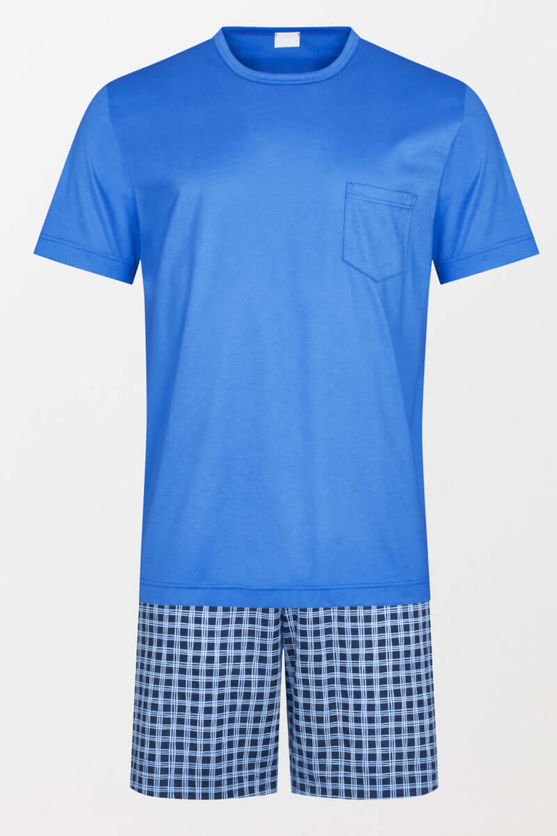 Mey Tweedelige Korte Pyjama Esbjerg Heren 33020 744 malibu blue Foto 18206