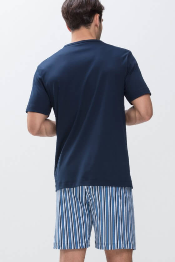 Mey Tweedelige Korte Pyjama Heren 18770  668 yacht blue Foto 16858