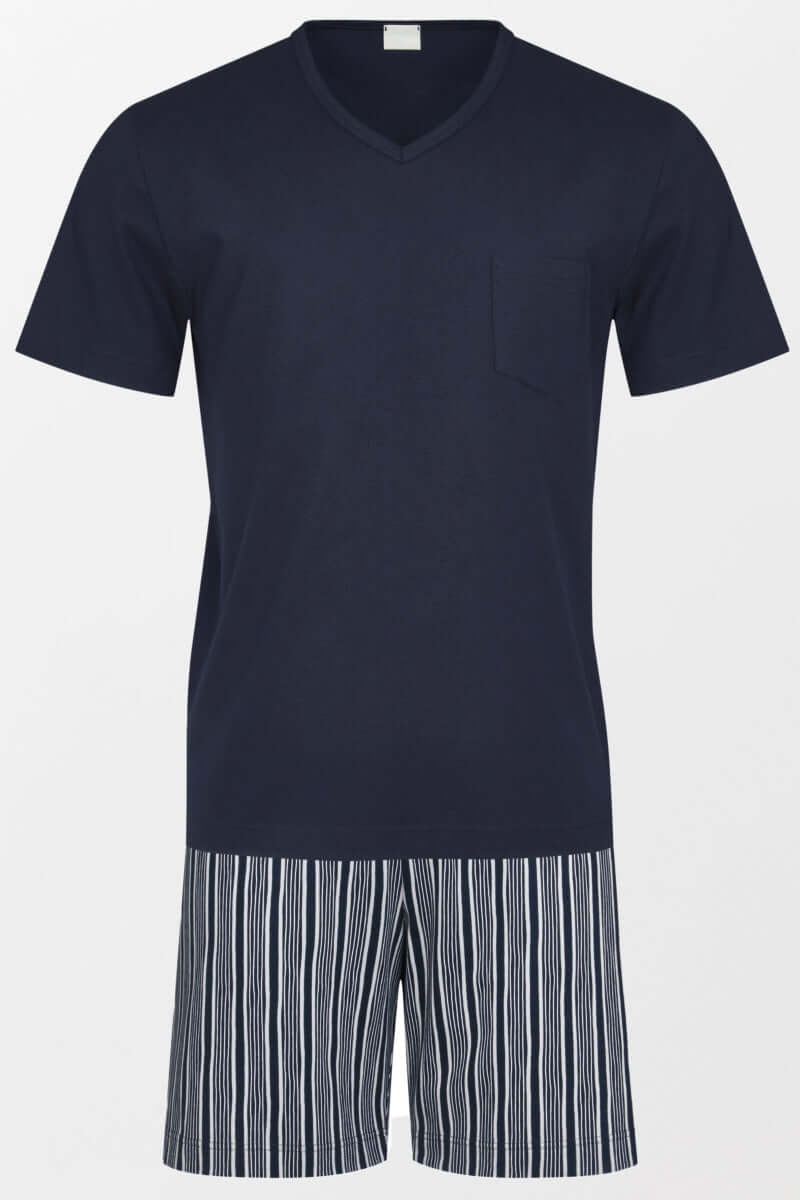 Mey Tweedelige Korte Pyjama Sonderborg Heren 33024 668 yacht blue Foto 18212
