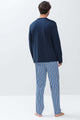 Mey Tweedelige Lange Pyjama Heren 18780  668 yacht blue Foto 6857