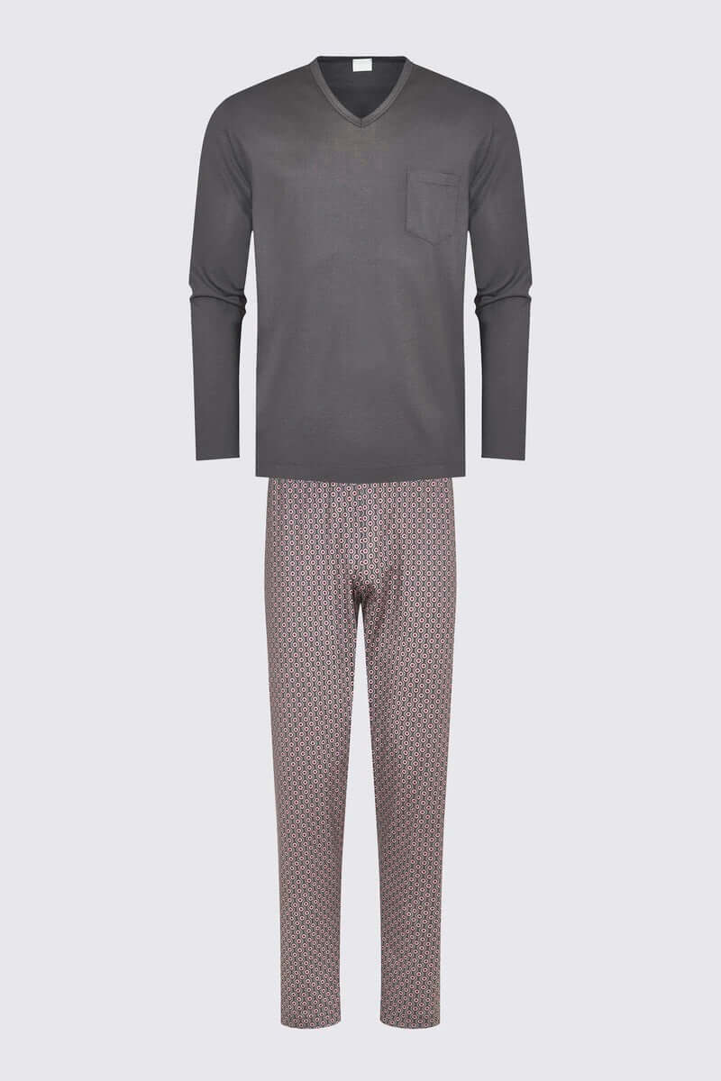 Mey Tweedelige Pyjama 4 Col Dots Heren 34033 773 stormy grey Foto 22283