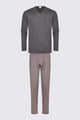 Mey Tweedelige Pyjama 4 Col Dots Heren 34033 773 stormy grey Foto 22283