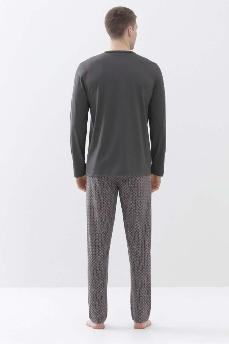 Mey Tweedelige Pyjama 4 Col Dots Heren 34033 773 stormy grey Foto 22285
