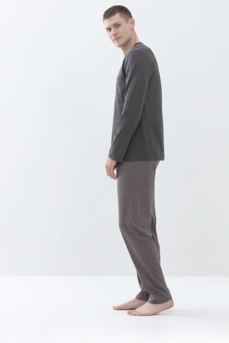 Mey Tweedelige Pyjama 4 Col Dots Heren 34033 773 stormy grey Foto 22287