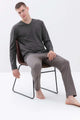 Mey Tweedelige Pyjama 4 Col Dots Heren 34033 773 stormy grey Foto 22288