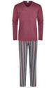 Mey Tweedelige Pyjama Block Stripes Heren 34034  762 oxblood Foto 22362