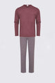 Mey Tweedelige Pyjama Geo Heren 34035 762 oxblood Foto 20750