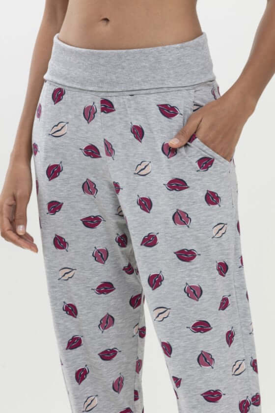 Mey Yogabroek Sleep & Easy Dames 16437 519 hellgrau melange Foto 17832
