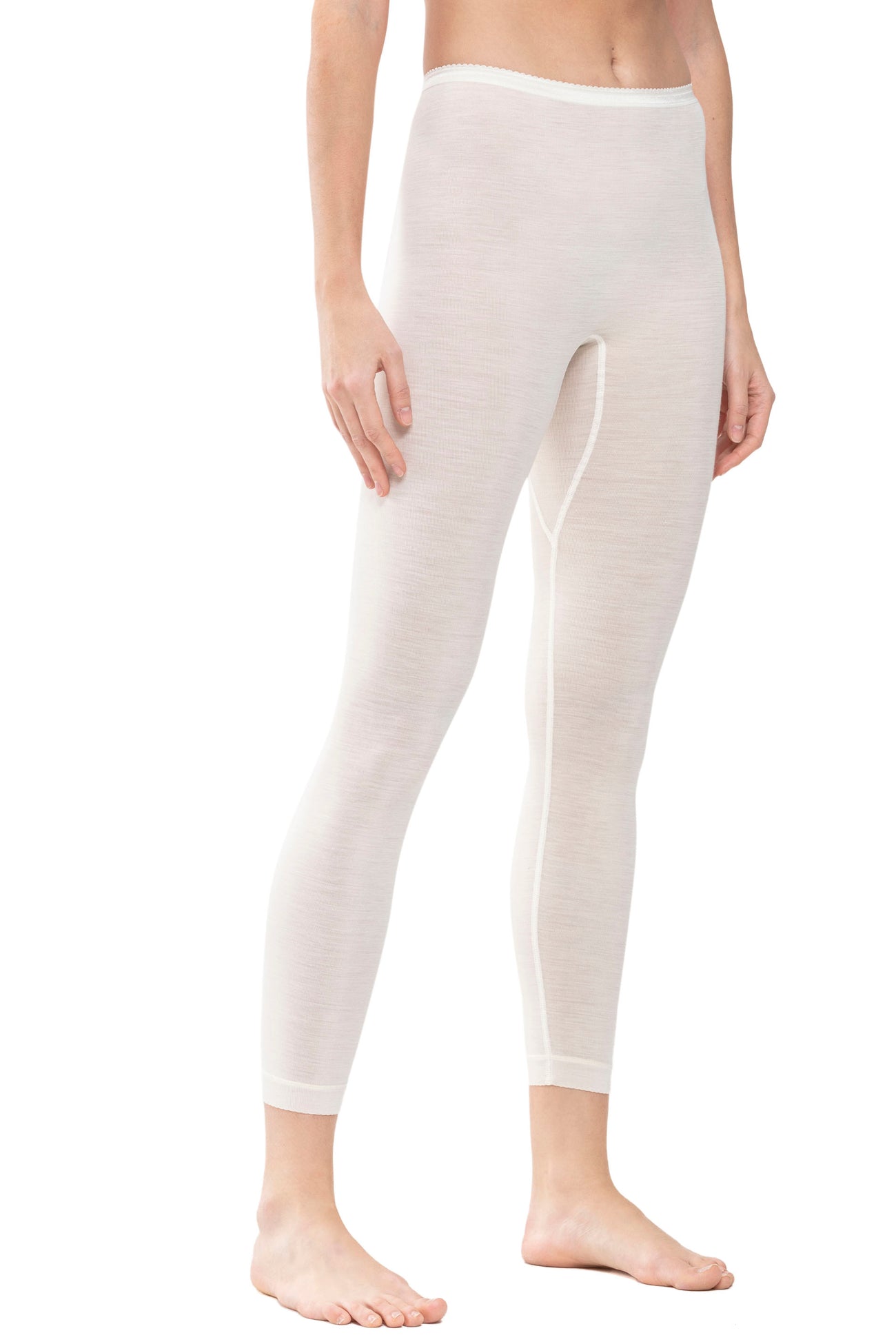 Mey legging Wol-Zijde Exquisite Dames 68602 1 weiss Foto 26051