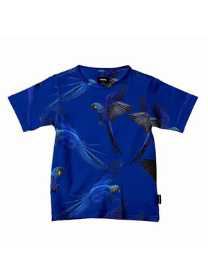 SNURK Blue Parrot T-shirt Kids Foto 30375