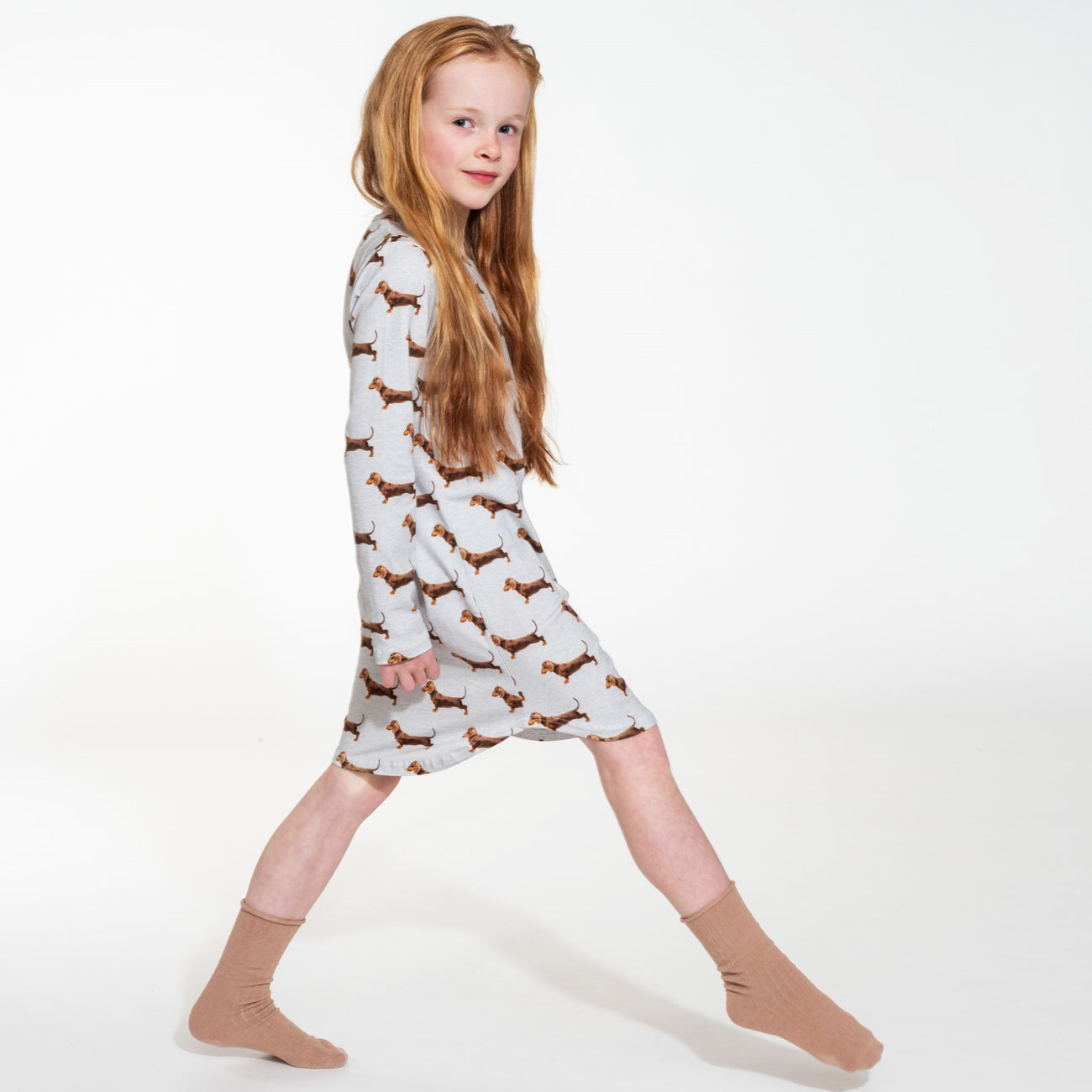 SNURK James Grey Long Sleeve Dress Kids Foto 12699