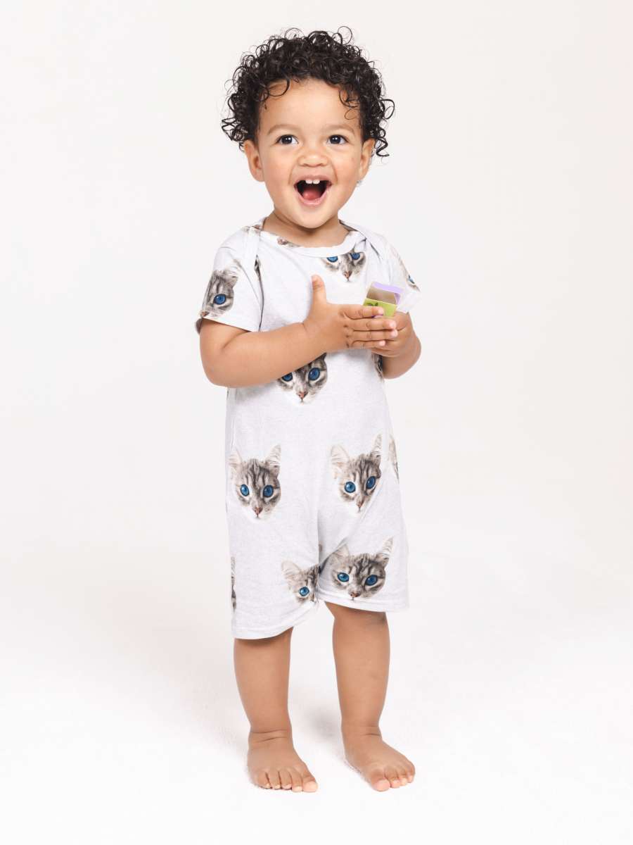 SNURK Ollie Cat Jumpsuit Baby Foto 30330