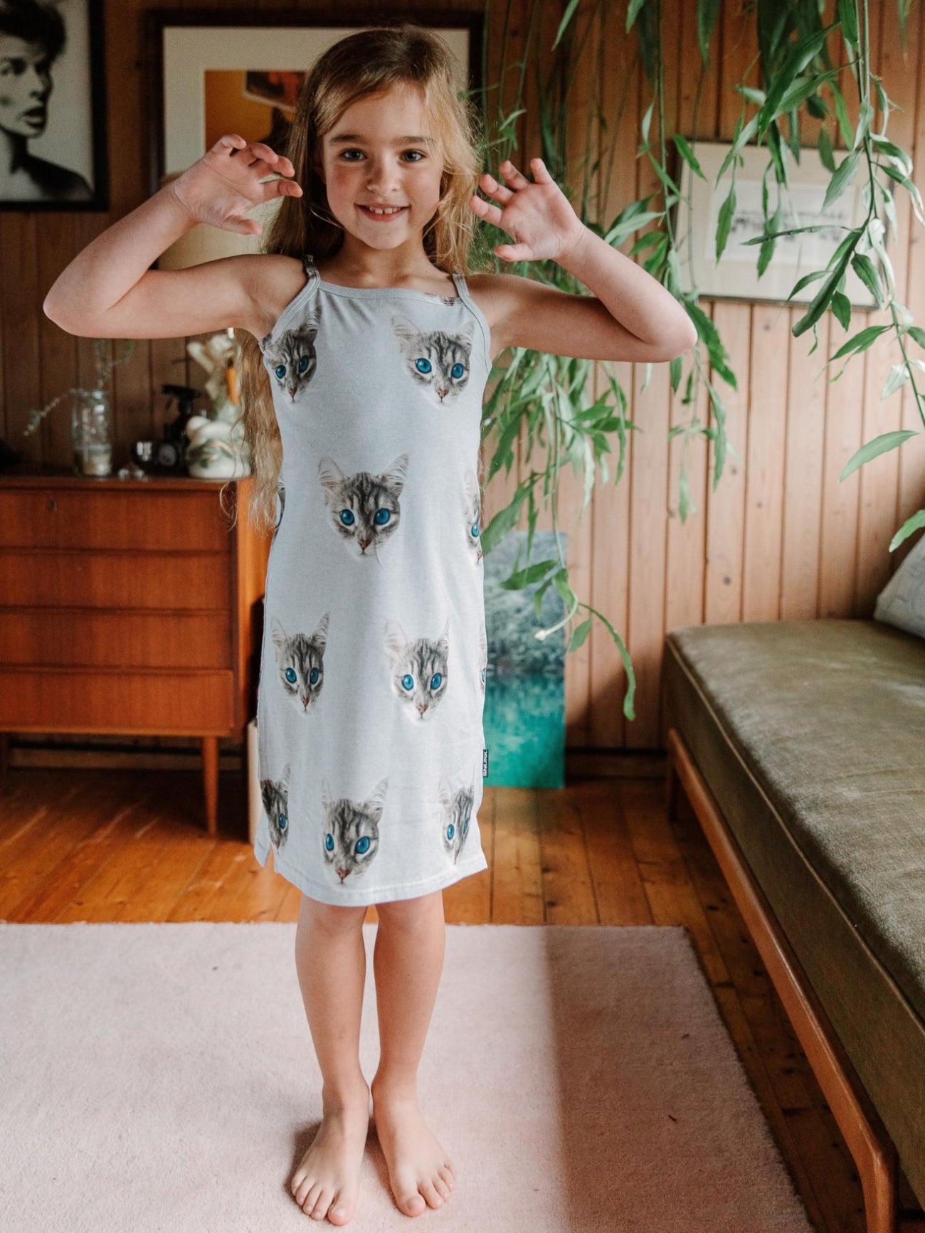 SNURK Ollie Cat Strap Dress Kids Foto 30336