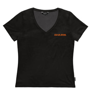 SNURK Uni Black V-halsT-shirt Dames Foto 15078