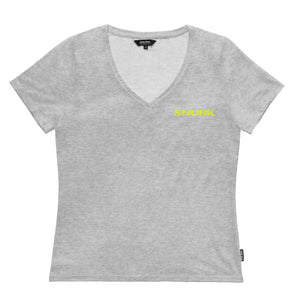 SNURK Uni Grey V-hals T-shirt Dames Foto 15080