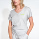 SNURK Uni Grey V-hals T-shirt Dames Foto 15082